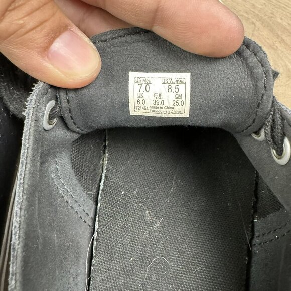 Vans Authentic Decon Snake Skin Black Leather Sneakers Size Men 7 Women 8.5 - Picture 7 of 8